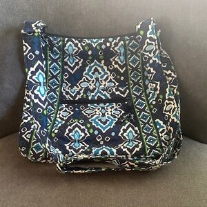 Vera Bradley Ink Blue Hipster Crossbody Shoulder Bag